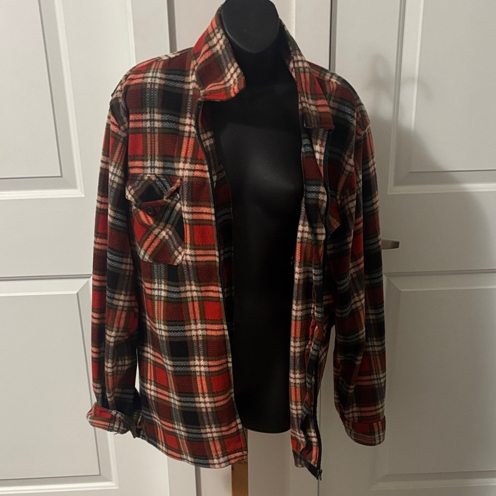$5 ADD ON Mountain Ridge Men's Red Plaid Jacket